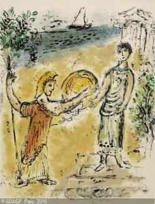 Athéna et Télémaque - Marc Chagall